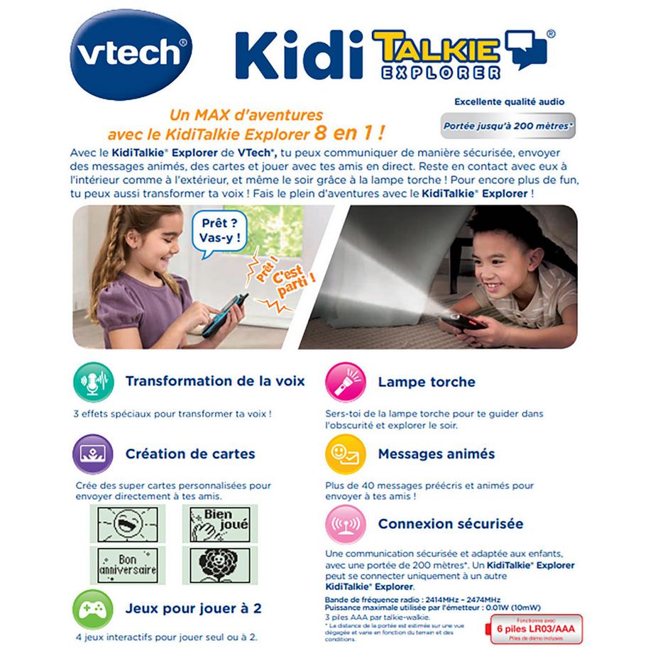 vtech  Kidi Talkie Explorer, français 