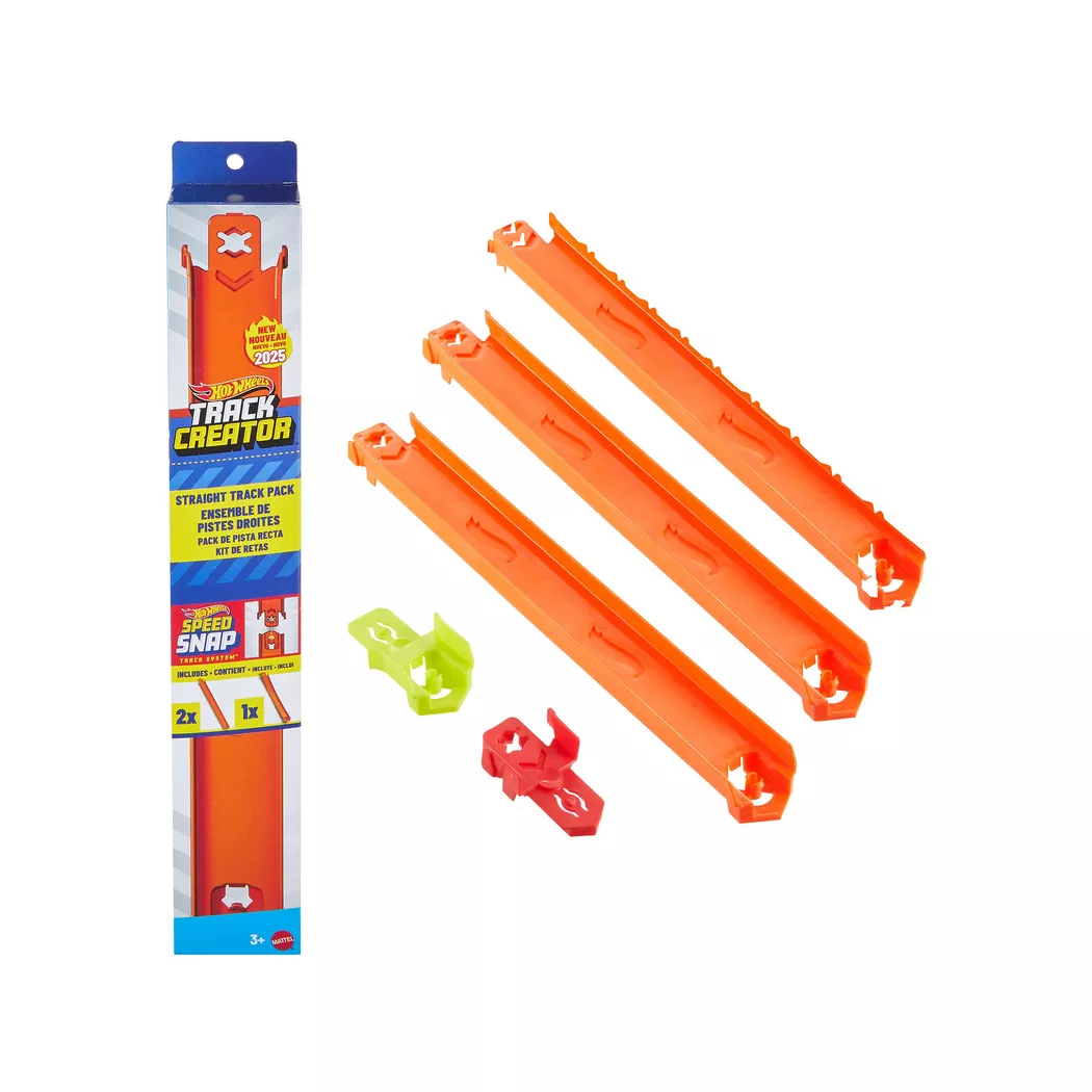 Hot Wheels - HW Straight Track Pack, Multicolor