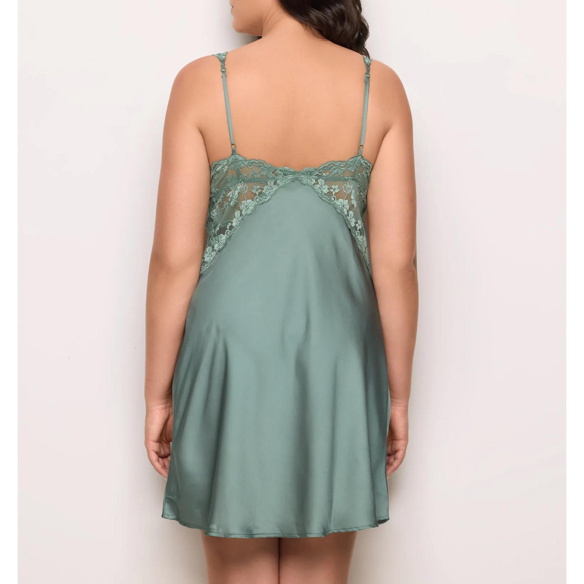 Yamamay Camicia da Notte Corta con Dettaglio in Pizzo  