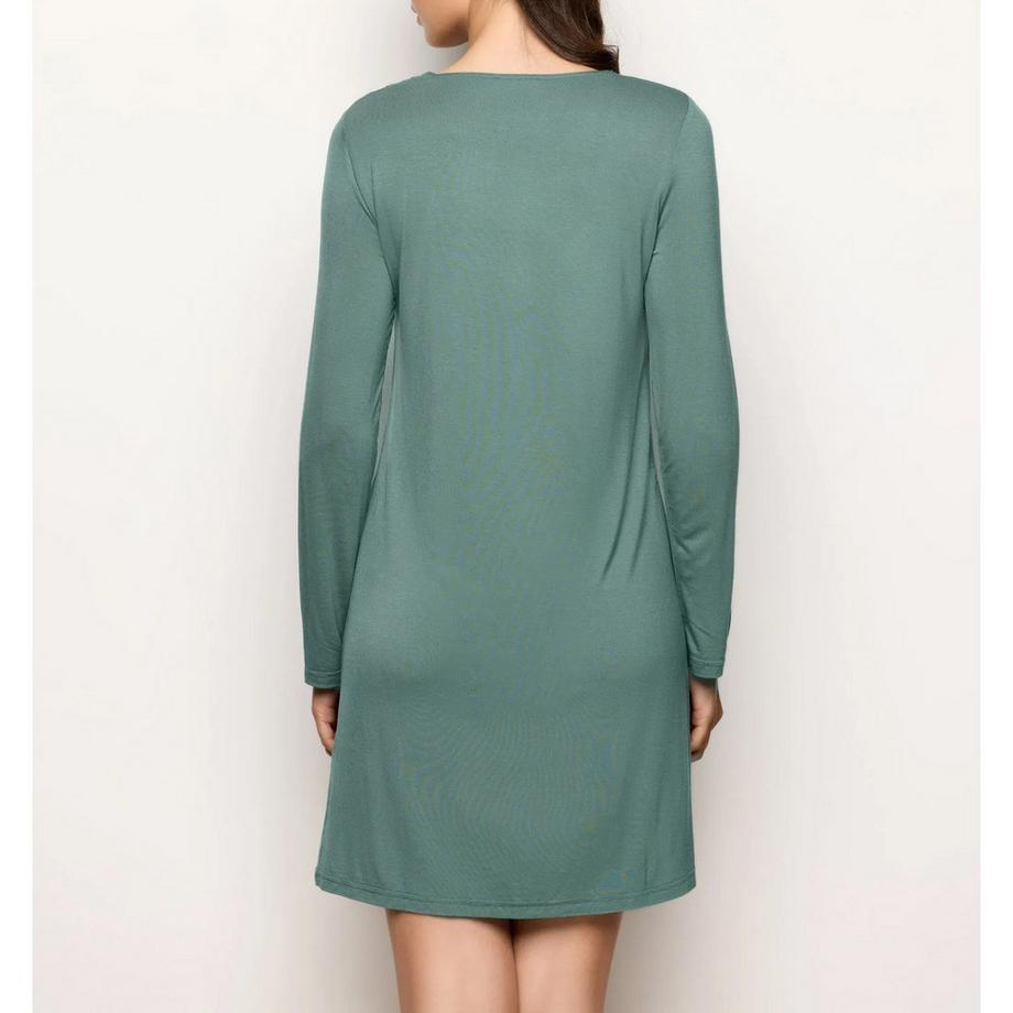 Yamamay Camicia da notte maniche lunghe con pizzo  