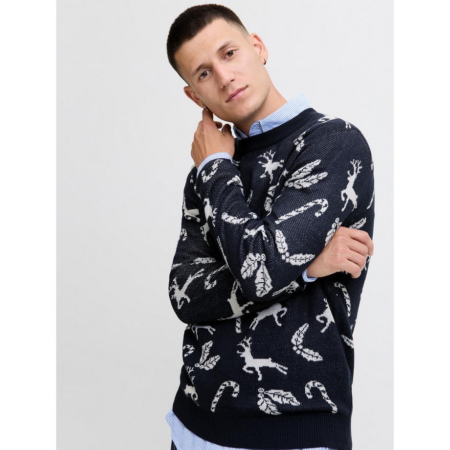 JACK & JONES Weihnachtsmuster Pullover  