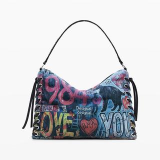 Desigual Borsa a tracolla stampa graffiti  