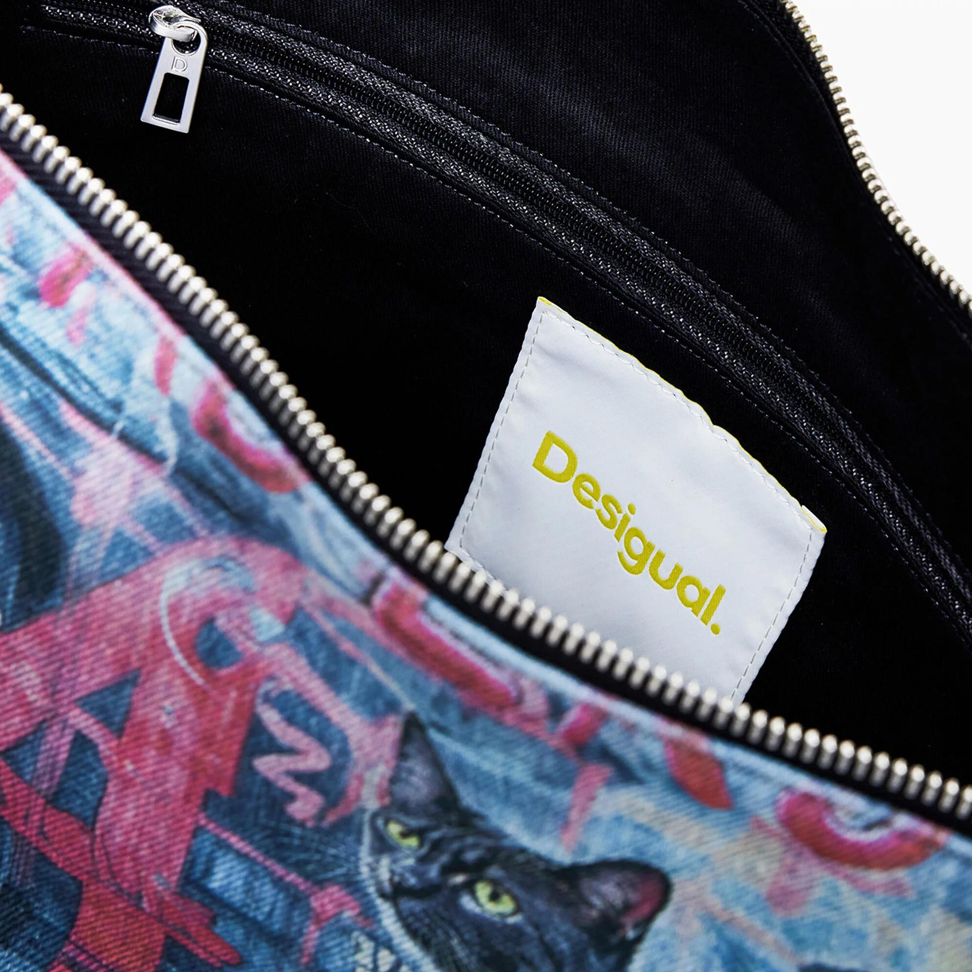Desigual Borsa a tracolla stampa graffiti  