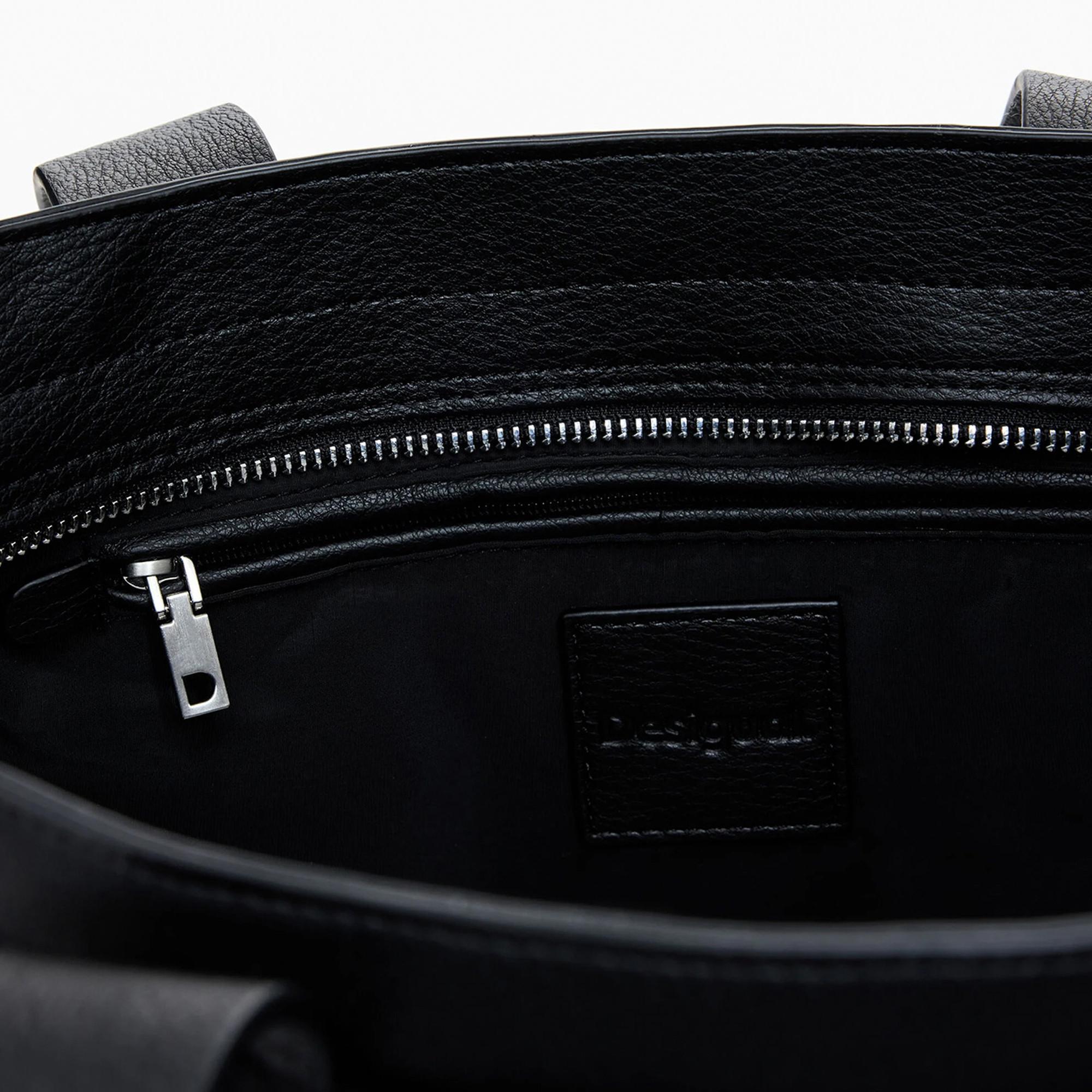 Desigual Borsa a mano con stampa Doodle  