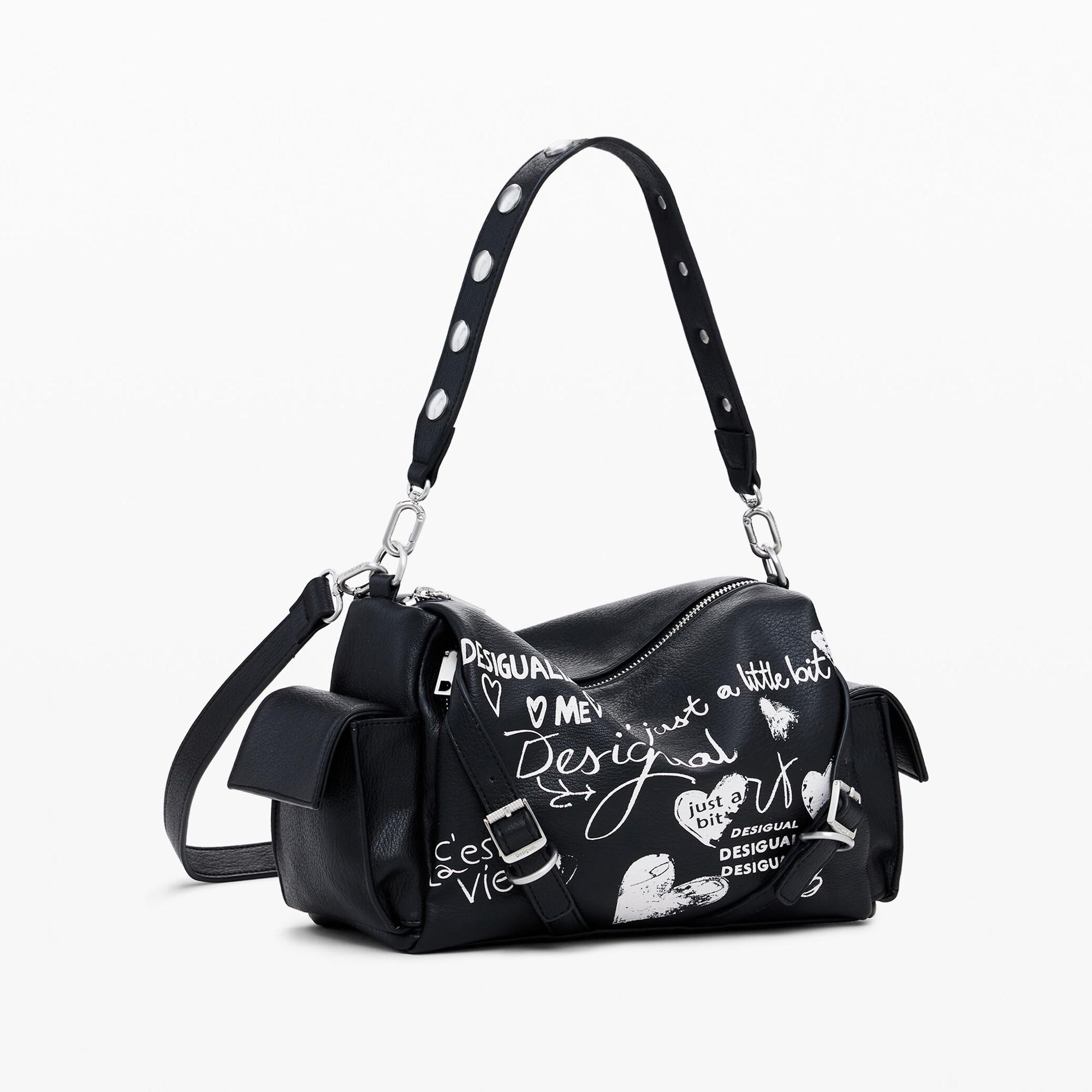 Desigual Handtasche mit 3D-Logo-Effekt  