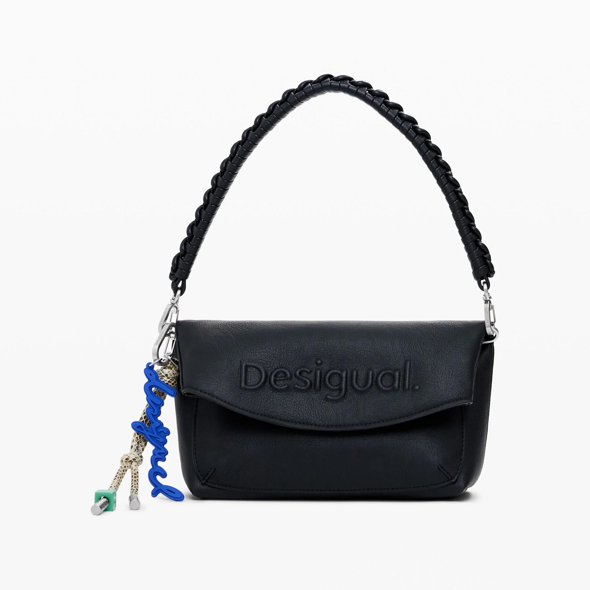 Desigual Handtasche mit 3D-Logo-Design  