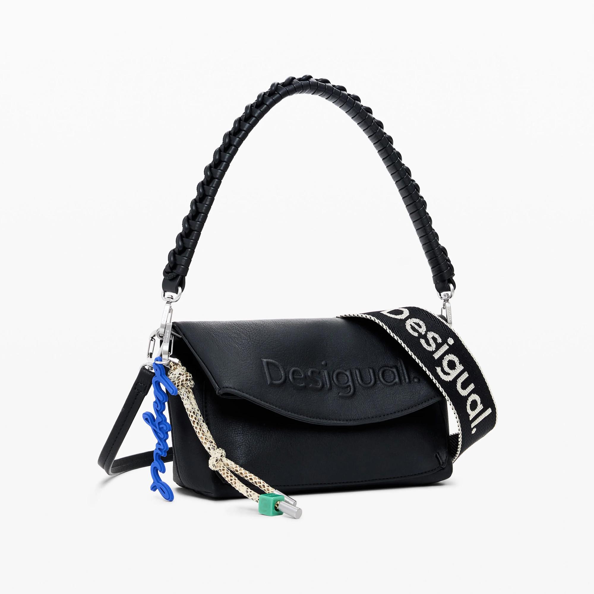 Desigual Handtasche mit 3D-Logo-Design  
