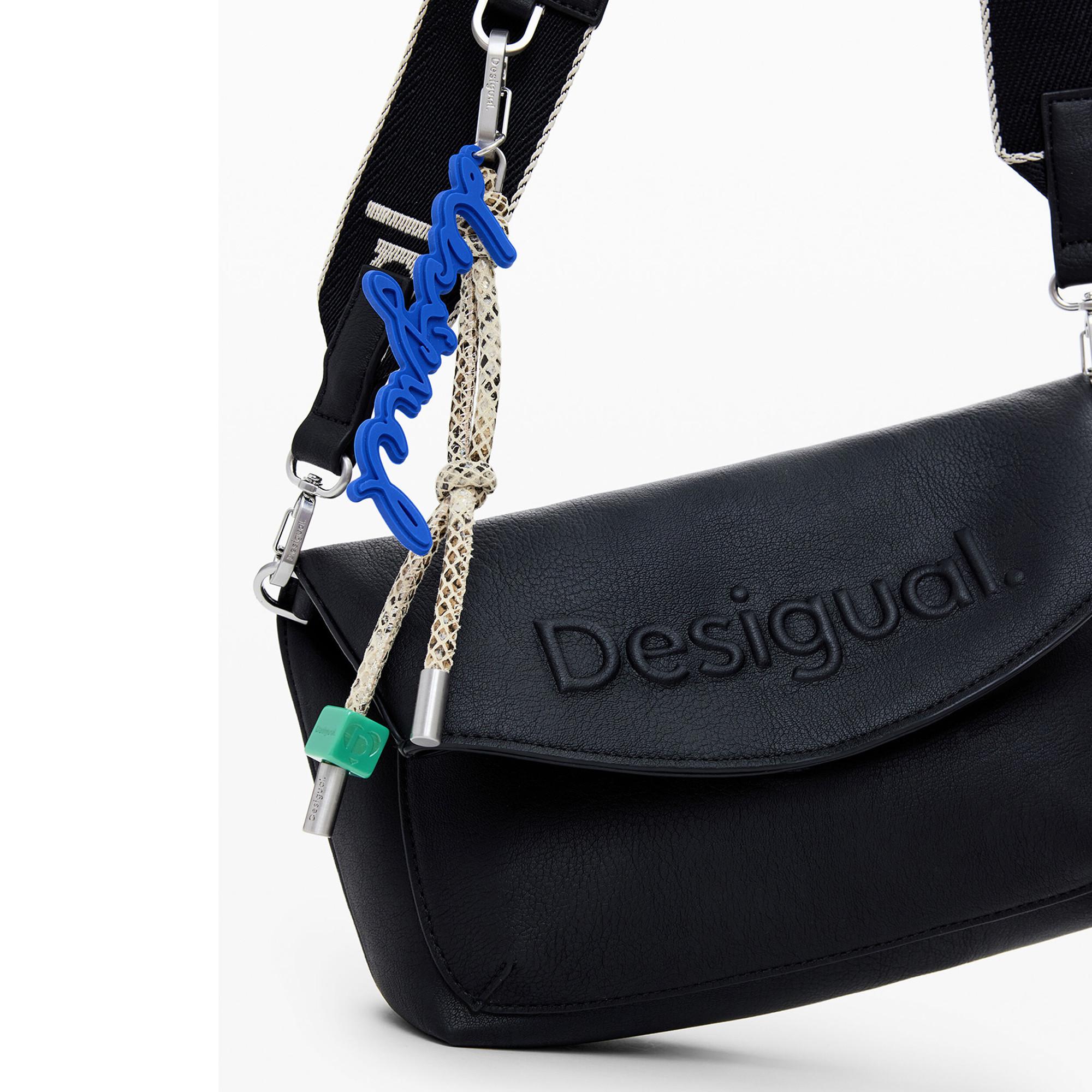 Desigual Handtasche mit 3D-Logo-Design  