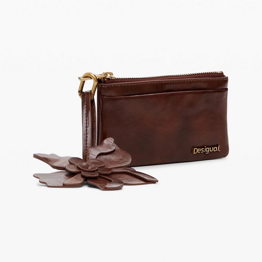 Desigual Portemonnaie mit Blumenanhänger  
