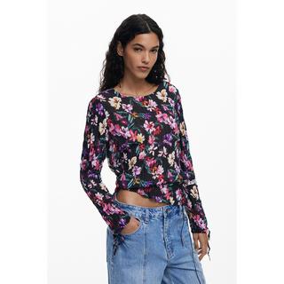 Desigual Bluse mit Blumenmuster Langarm  