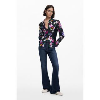 Desigual Bluse mit Blumenmuster Langarm  
