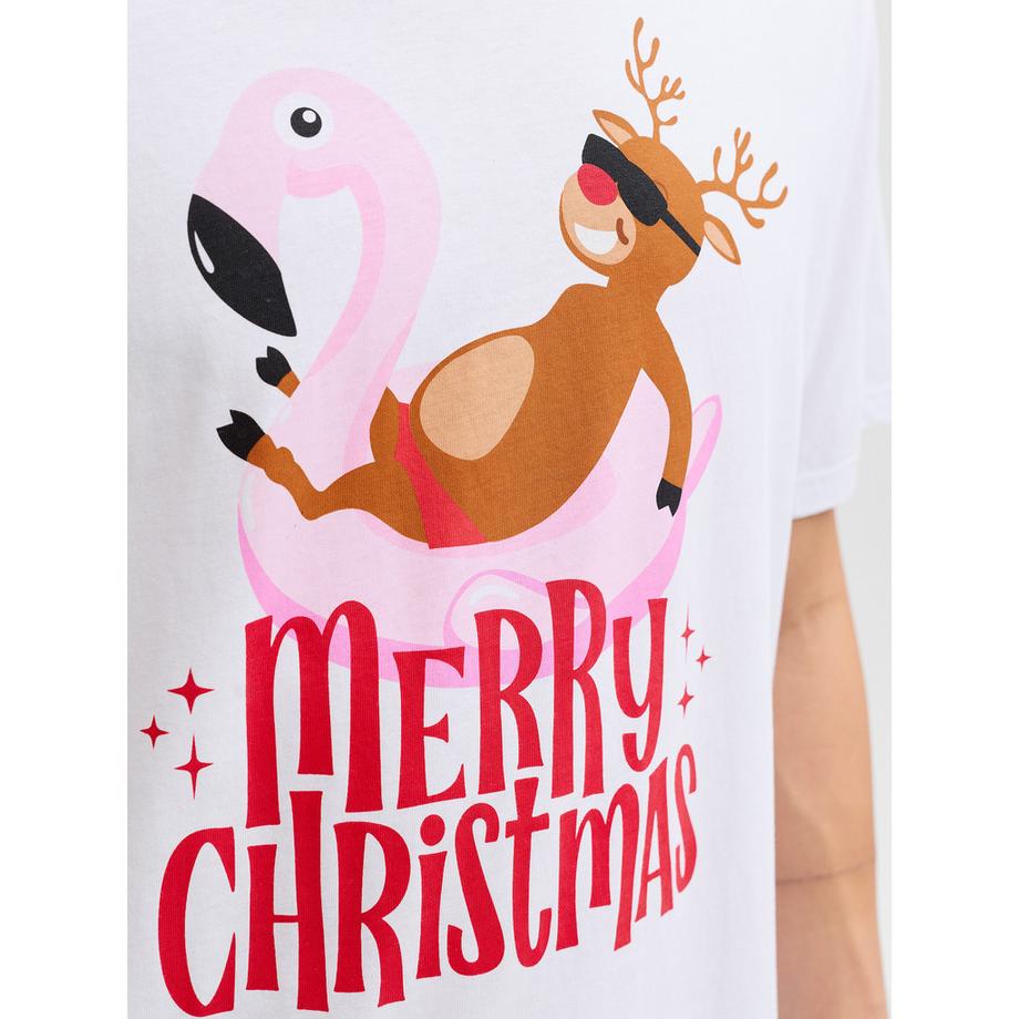 JACK & JONES T-Shirt Stampa Grafica Merry Christmas  