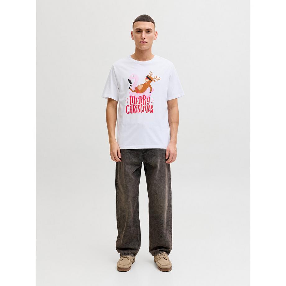 JACK & JONES T-Shirt Stampa Grafica Merry Christmas  