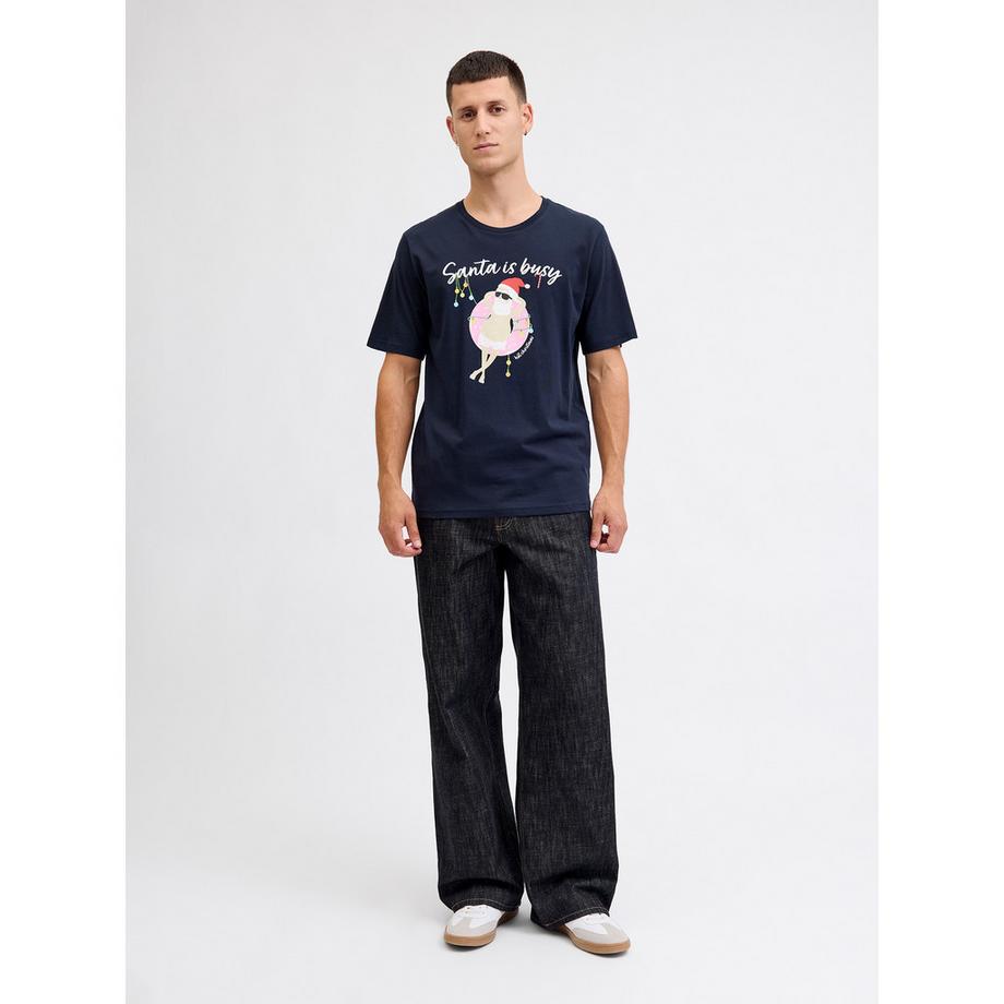 JACK & JONES T-Shirt Imprimé Graphique Merry Christmas  