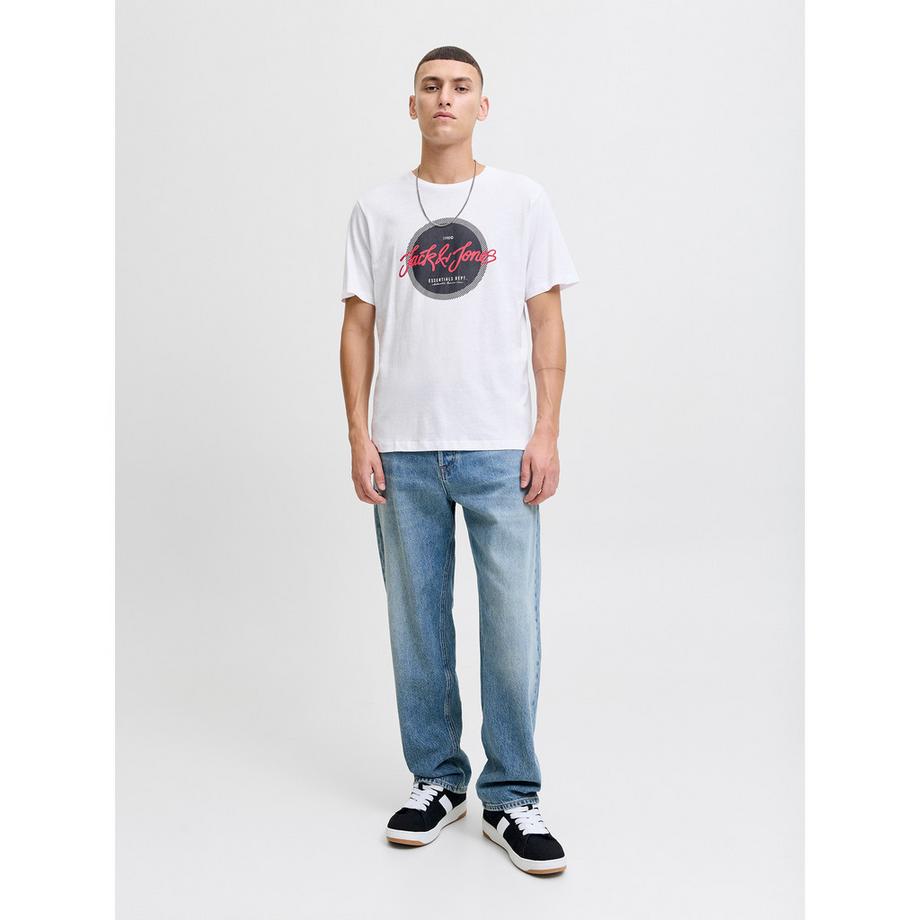 JACK & JONES Regular Fit T-Shirt mit Print-Motiv  