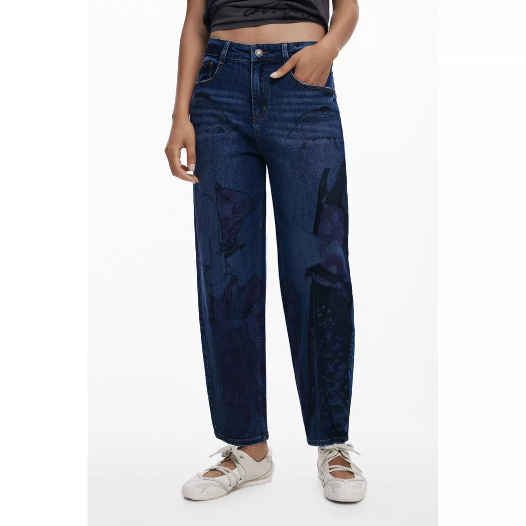 Desigual Pantalon denim jogger BLUE 40 female 3