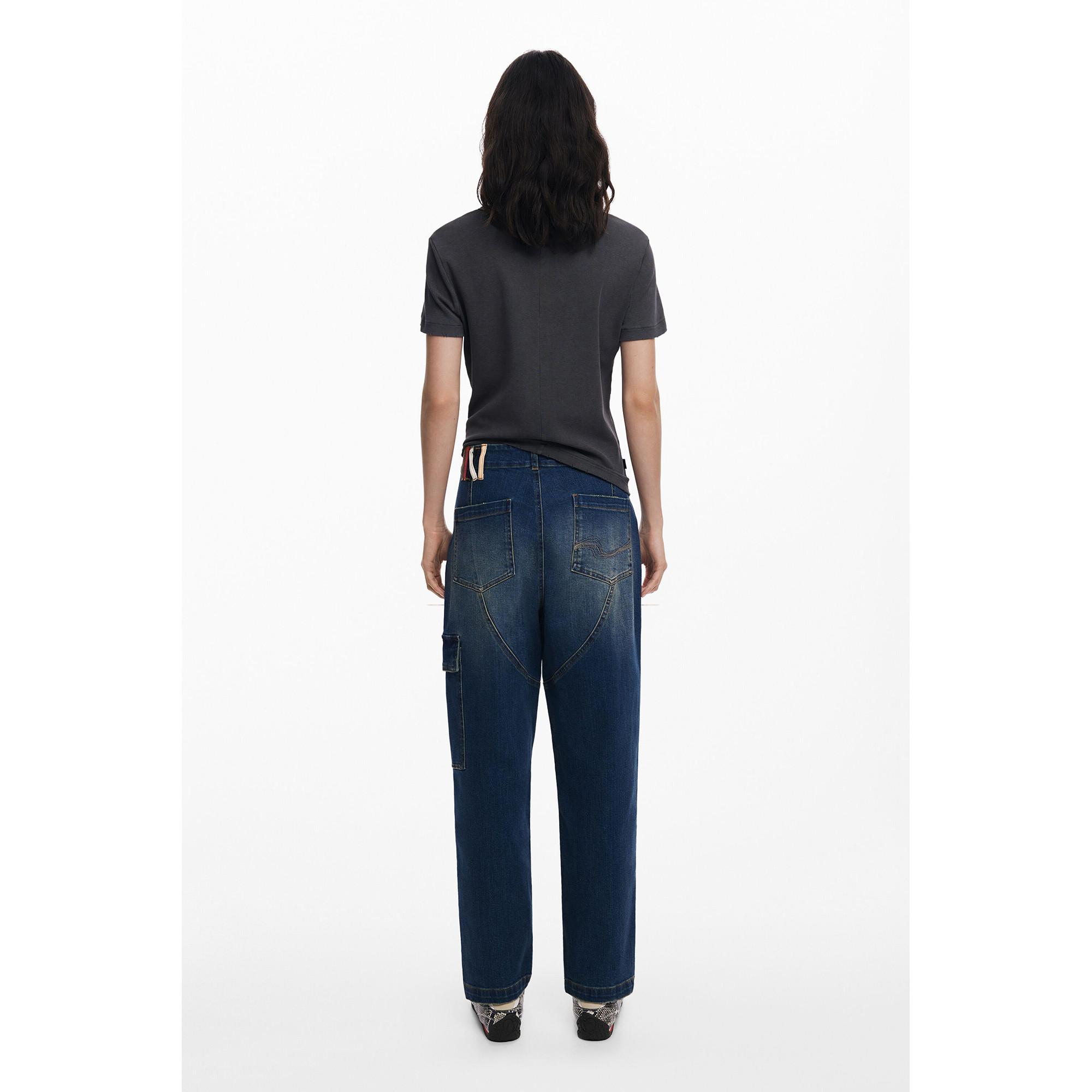 Desigual Baggy Cargo Jeans  