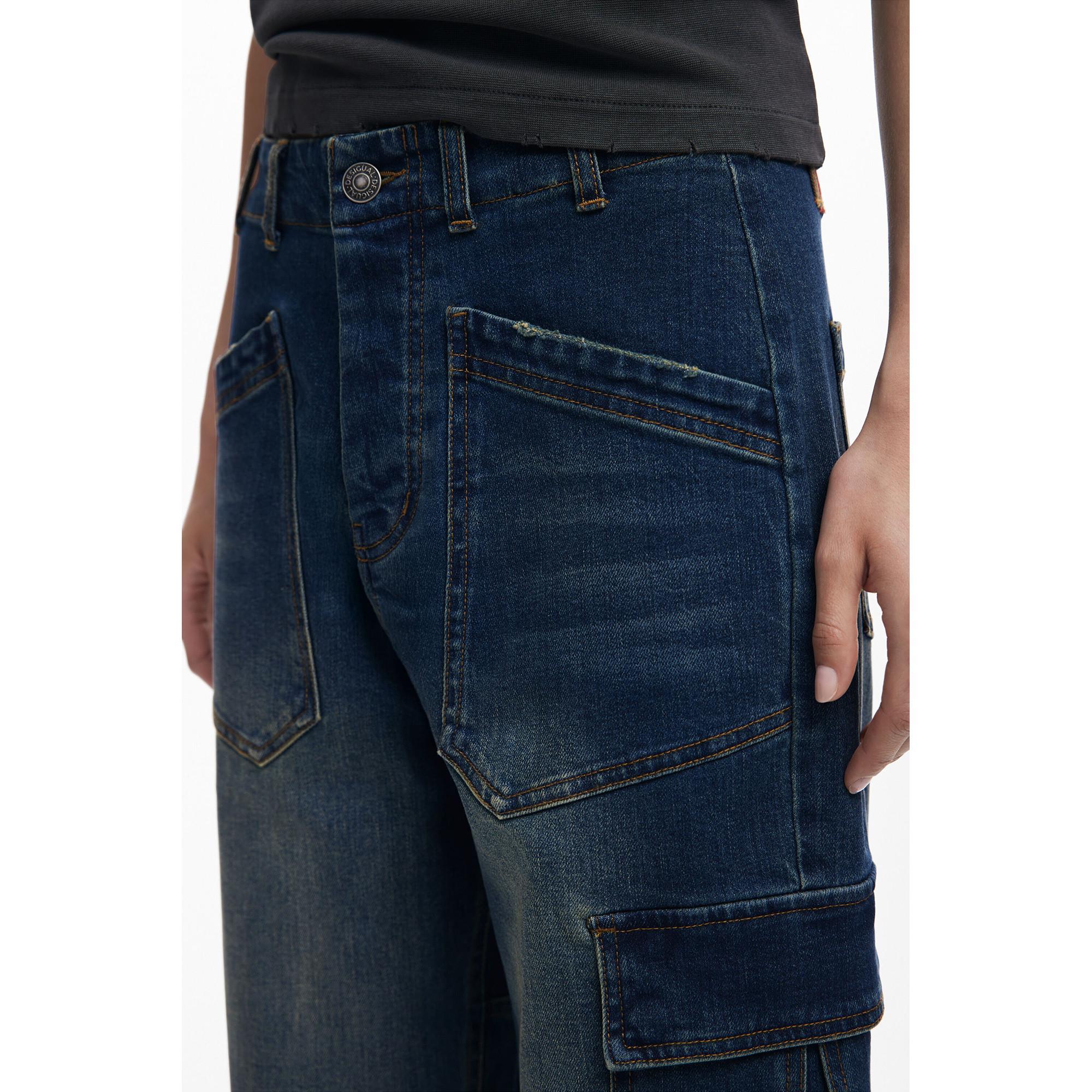 Desigual Baggy Cargo Jeans  