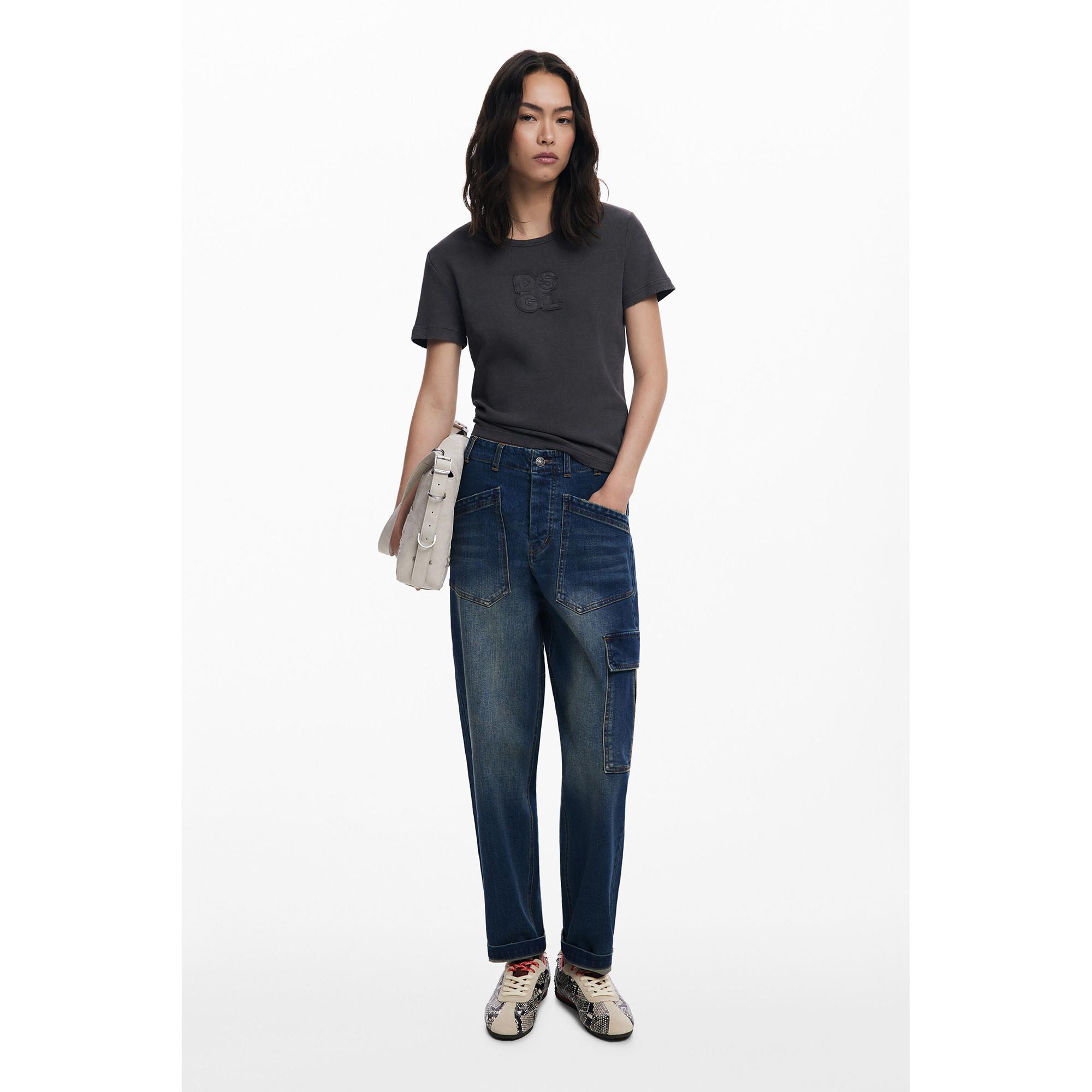 Desigual Baggy Cargo Jeans  