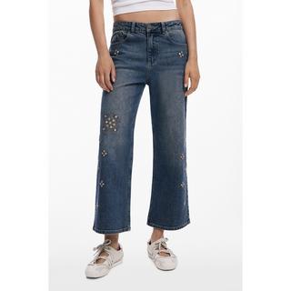 Desigual Jeans Largo Ricamato  