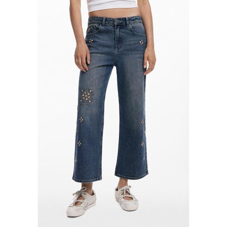 Desigual Jeans Largo Ricamato  