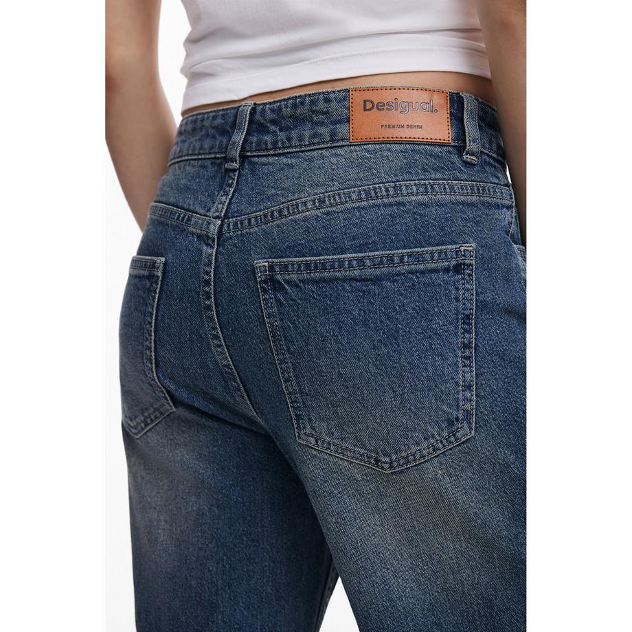 Desigual Jeans Largo Ricamato  