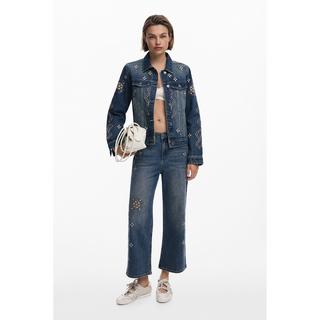Desigual Jeans Largo Ricamato  