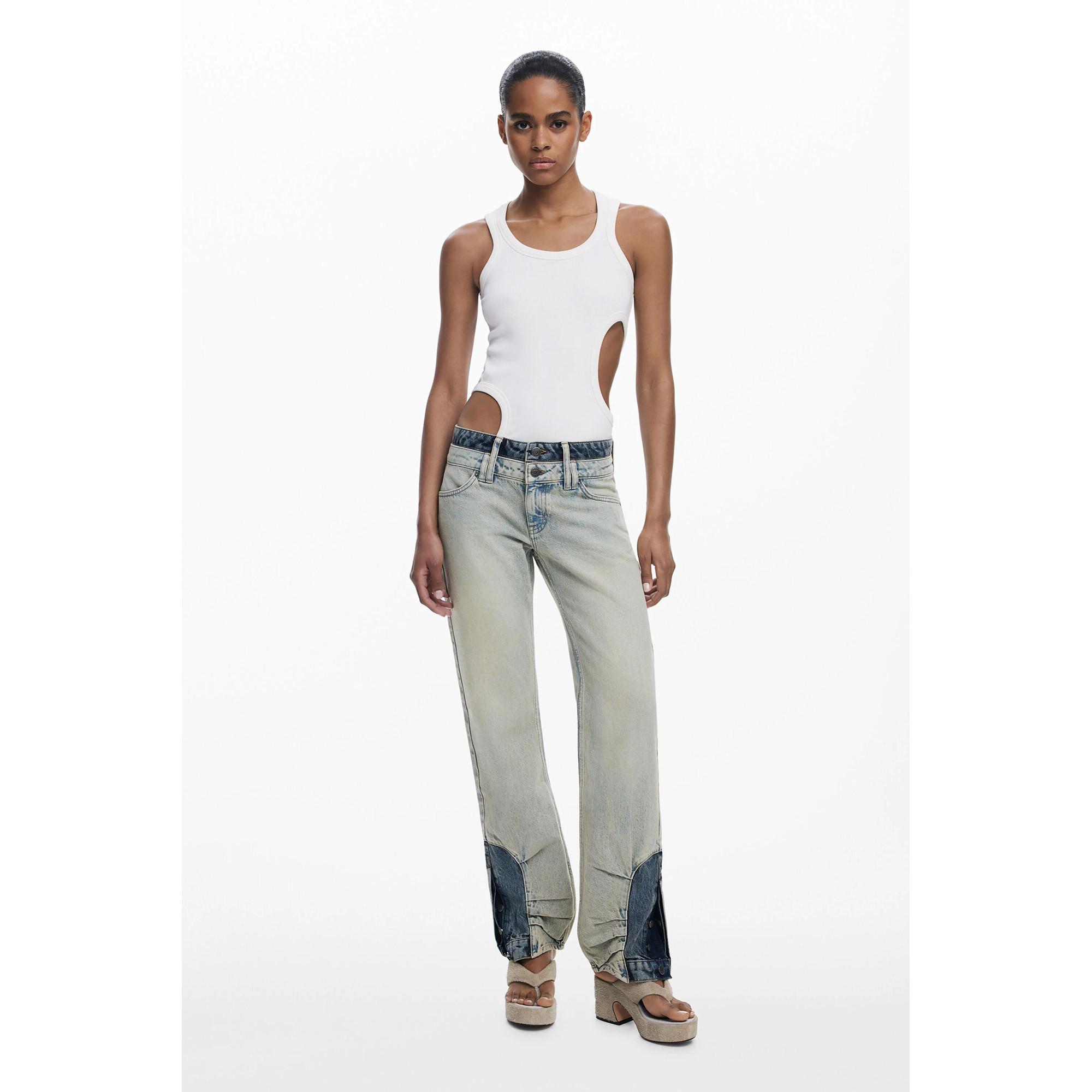 Desigual Jean Coupe Droite  