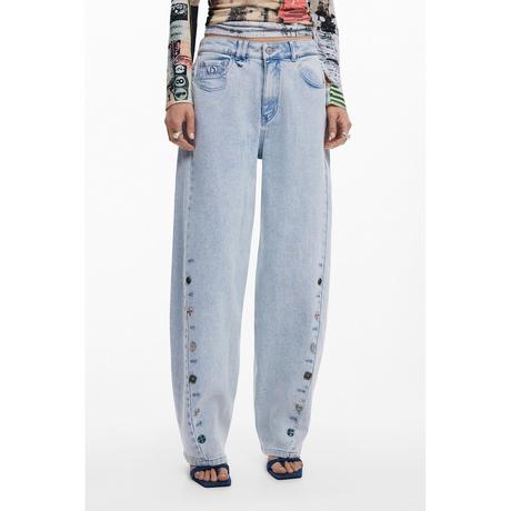 Desigual Jean Regular Fit avec Boutons Décoratifs  