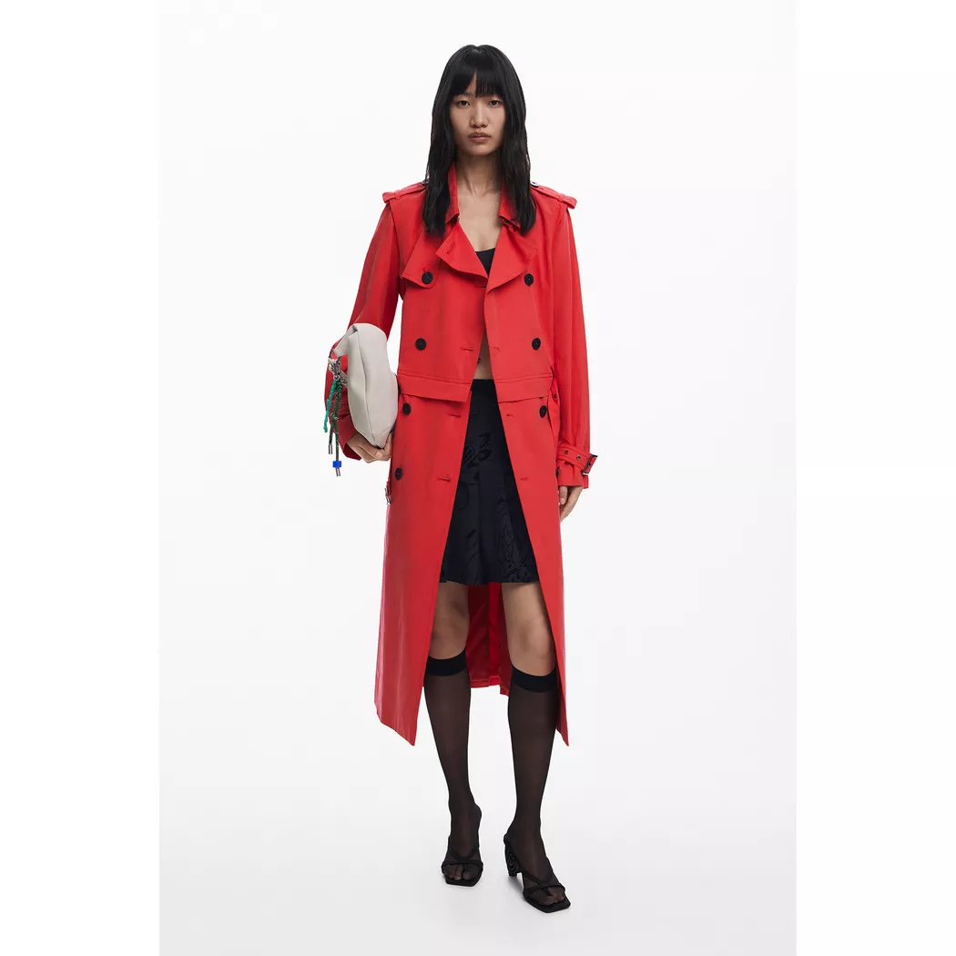 Desigual - Mantel, für Damen, Rot, Größe L