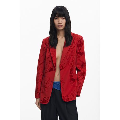 Desigual Blazer mit Samt-Flockdetails  