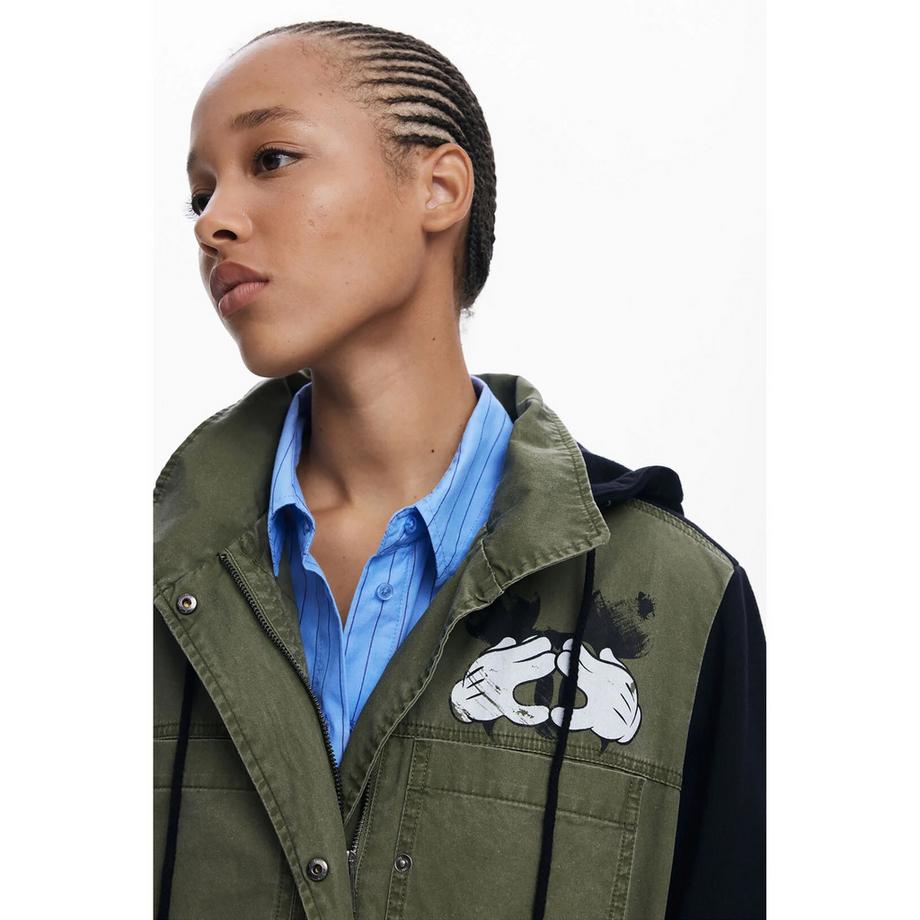 Desigual Mickey Mouse Parka Jacke mit Kapuze  