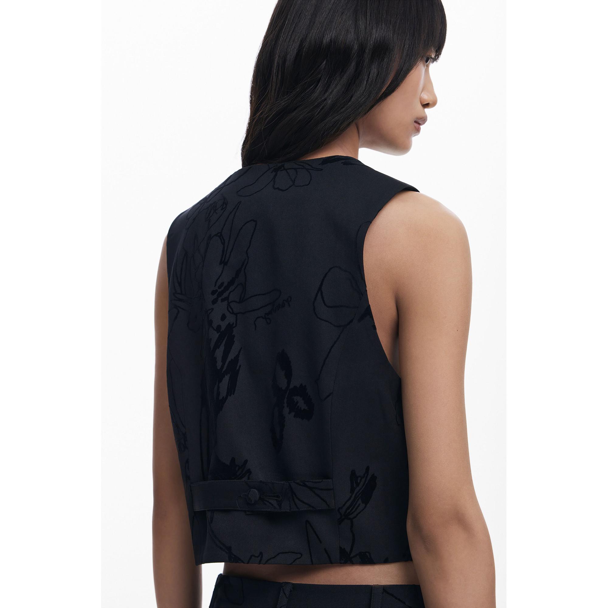 Desigual Ärmellose Taillierte Weste  