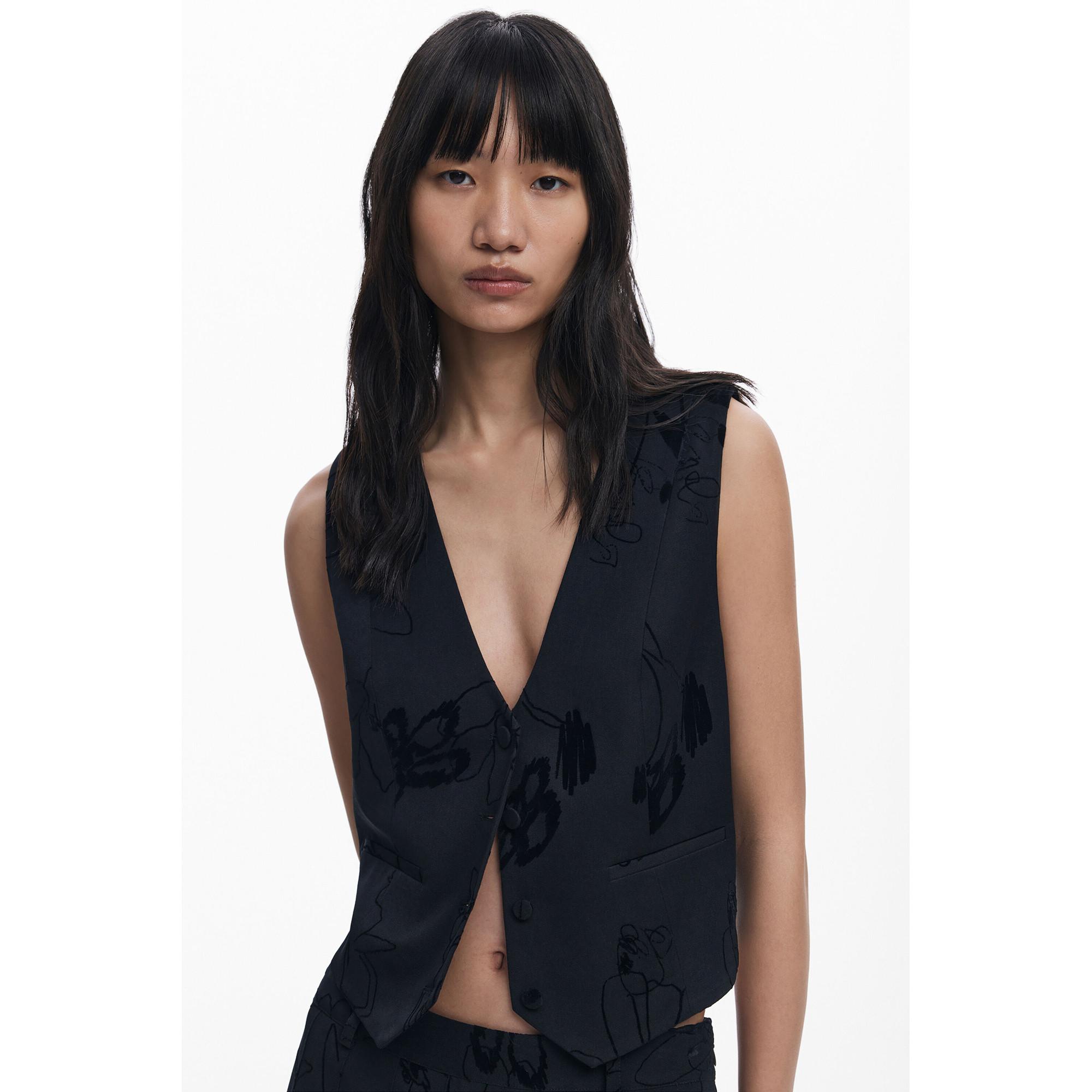 Desigual Ärmellose Taillierte Weste  