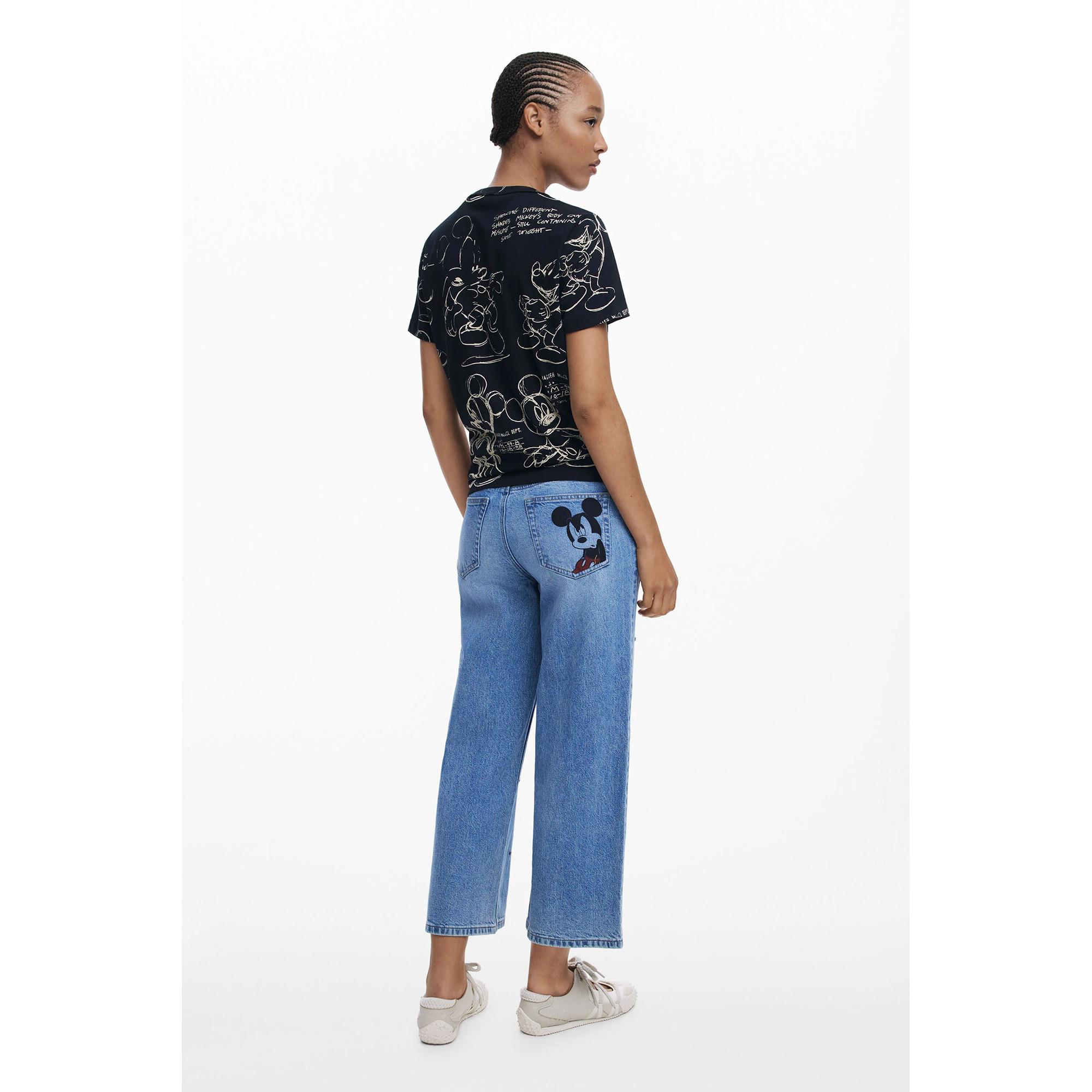Desigual Mickey Mouse Print T-Shirt  