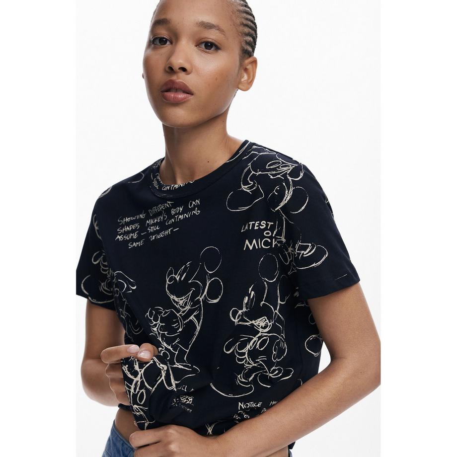Desigual T-Shirt Maniche Corte Stampa Floreale  