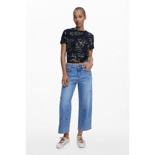 Desigual Mickey Mouse Print T-Shirt  