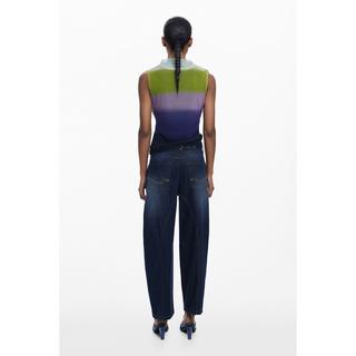 Desigual T-shirt sans manches dégradé en maille  