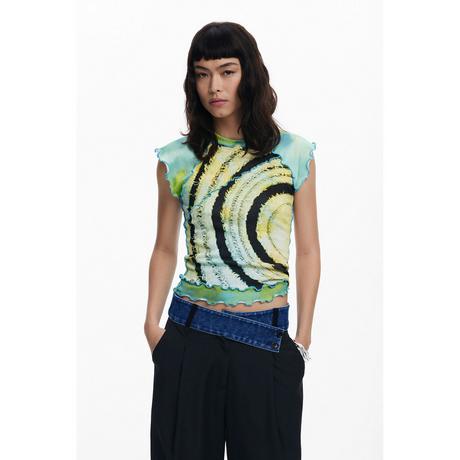 Desigual Bedrucktes Kurzarm T-Shirt  