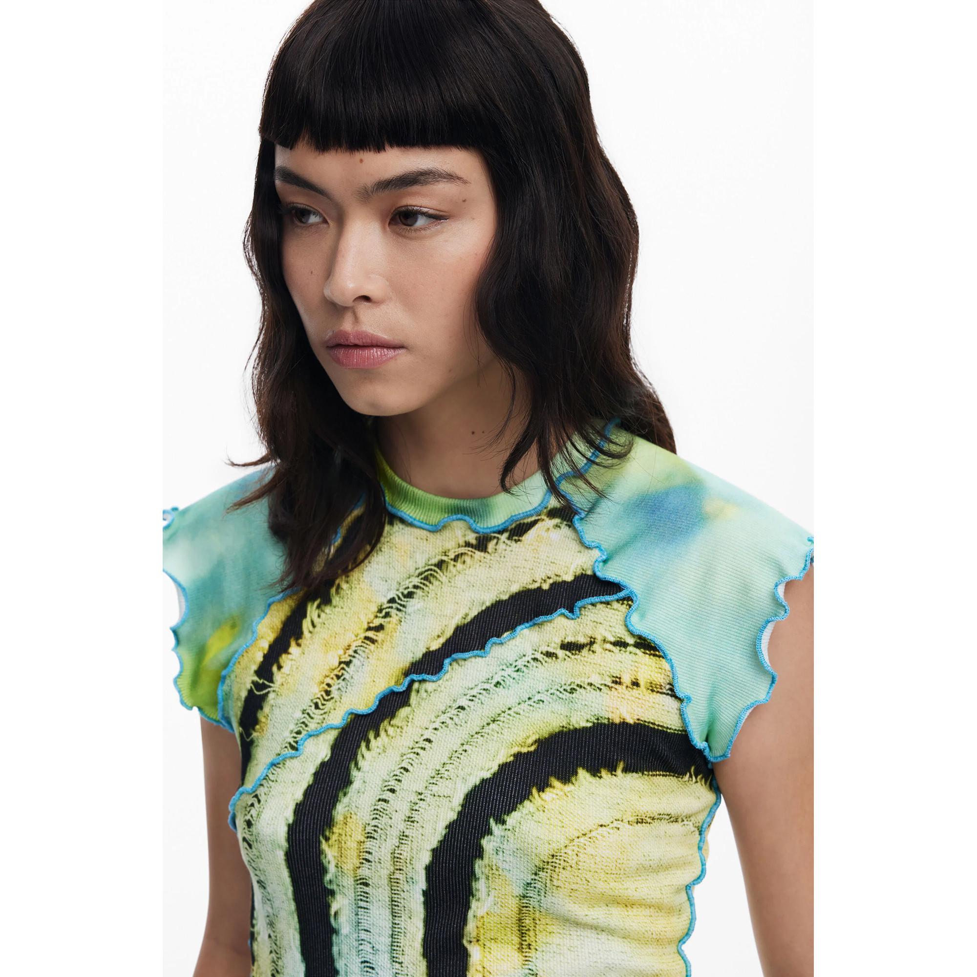 Desigual Bedrucktes Kurzarm T-Shirt  