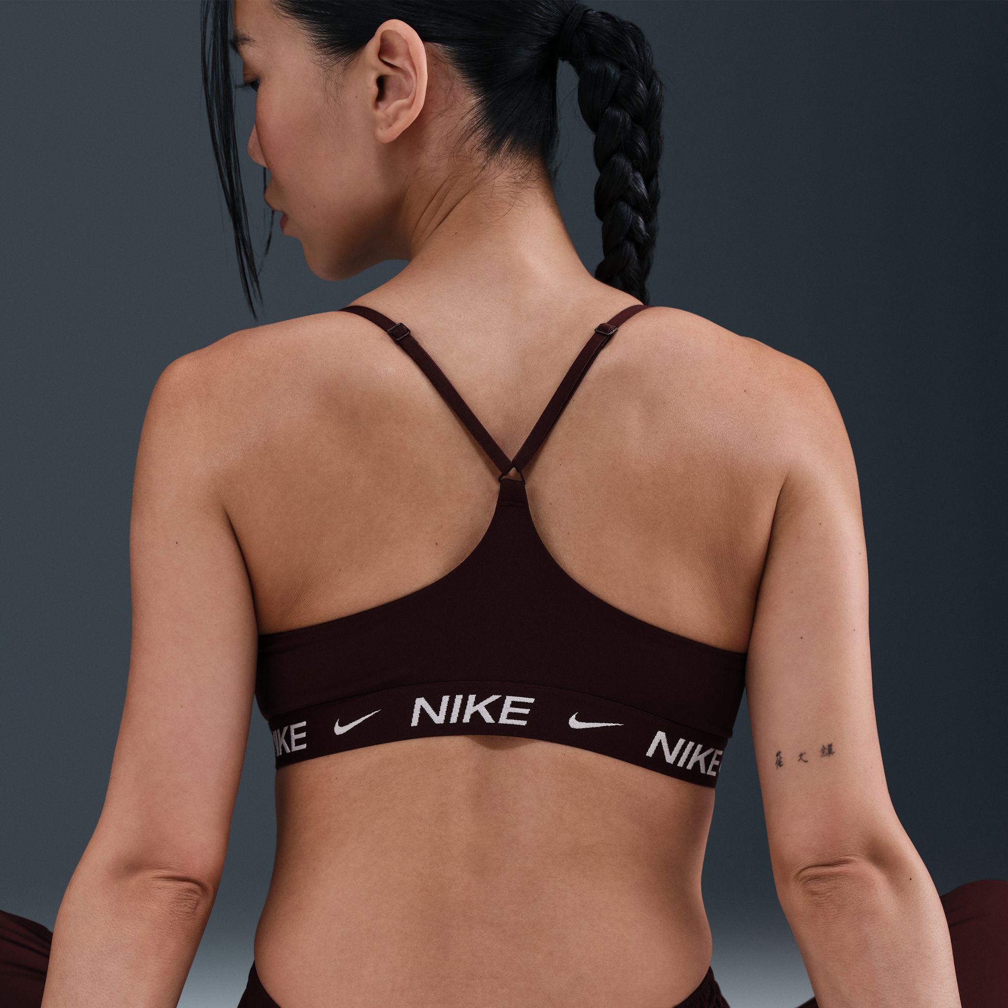 NIKE BH,bügellos,oWatte Sport-BH, Light Support mit Racerback 