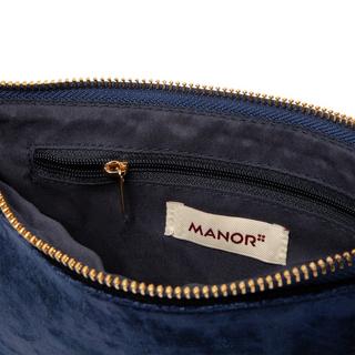 Manor Woman Borsa a tracolla in velluto con catena  