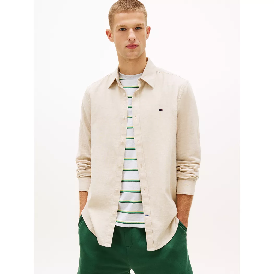 Tommy Jeans - Hemd, für Herren, Beige, Größe M