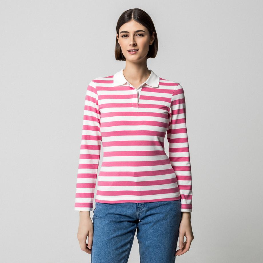 Manor Woman Felpa a maniche lunghe a righe  