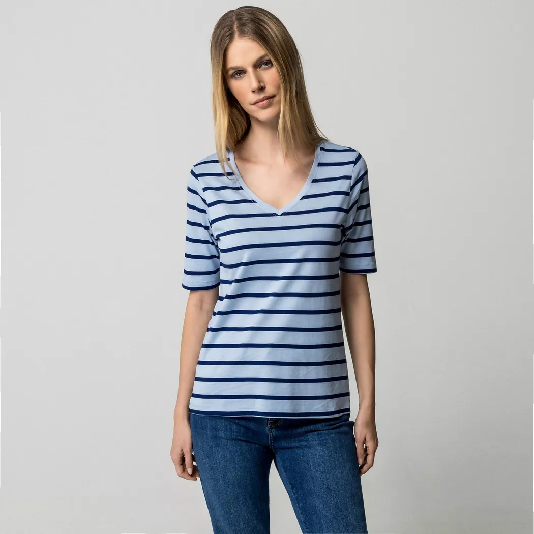 Manor Woman - T-Shirt, für Damen, Hellblau, Größe XS 3