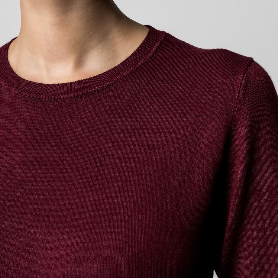 Manor Woman Maglione girocollo con bottoni decorativi  