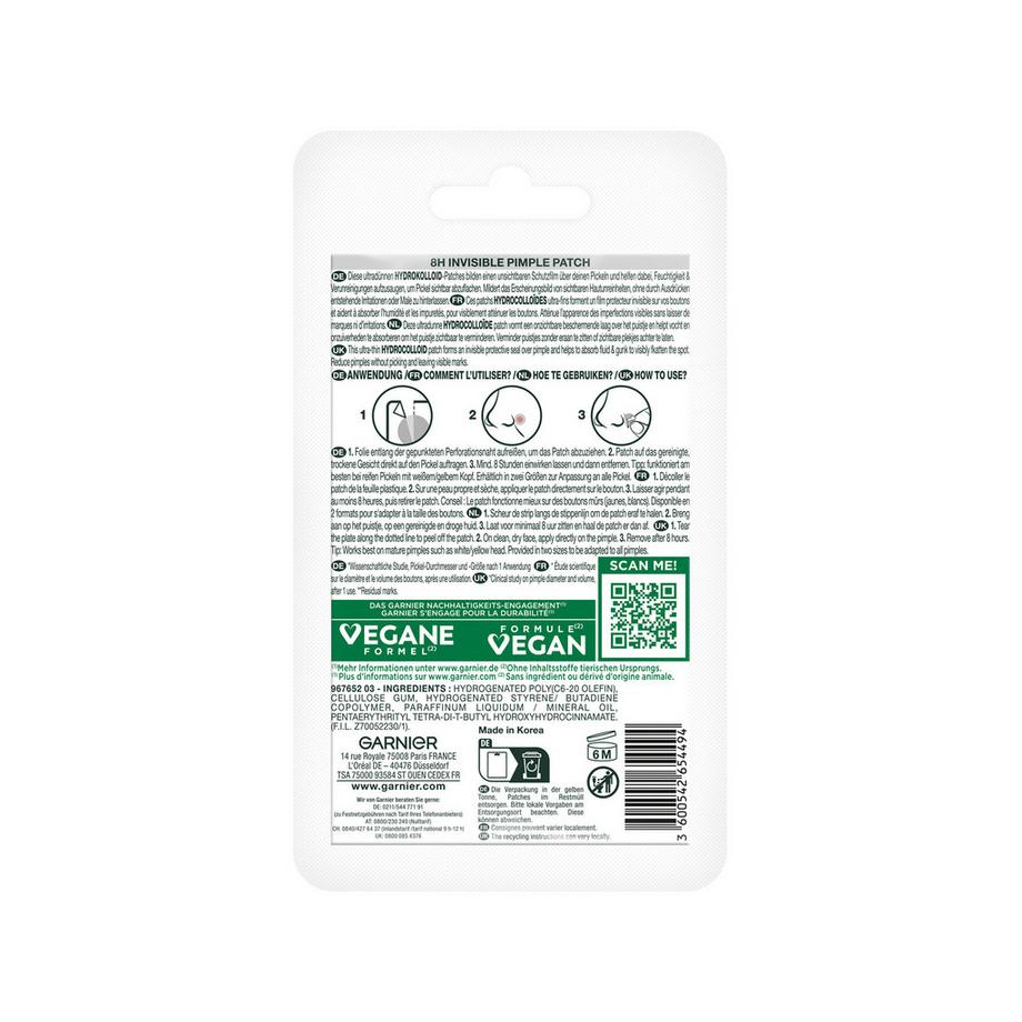 GARNIER  8H Invisible Pimple Patch 