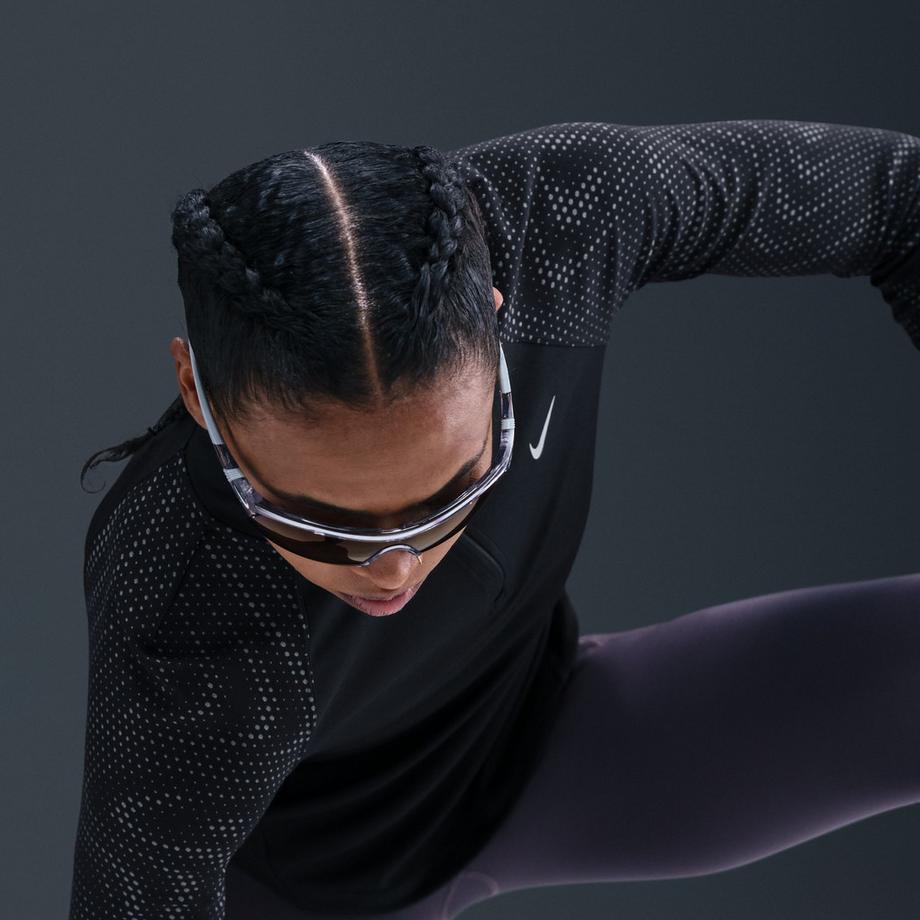 NIKE W TEMPO DF FLSH HZ T-shirt, maniche lunghe 