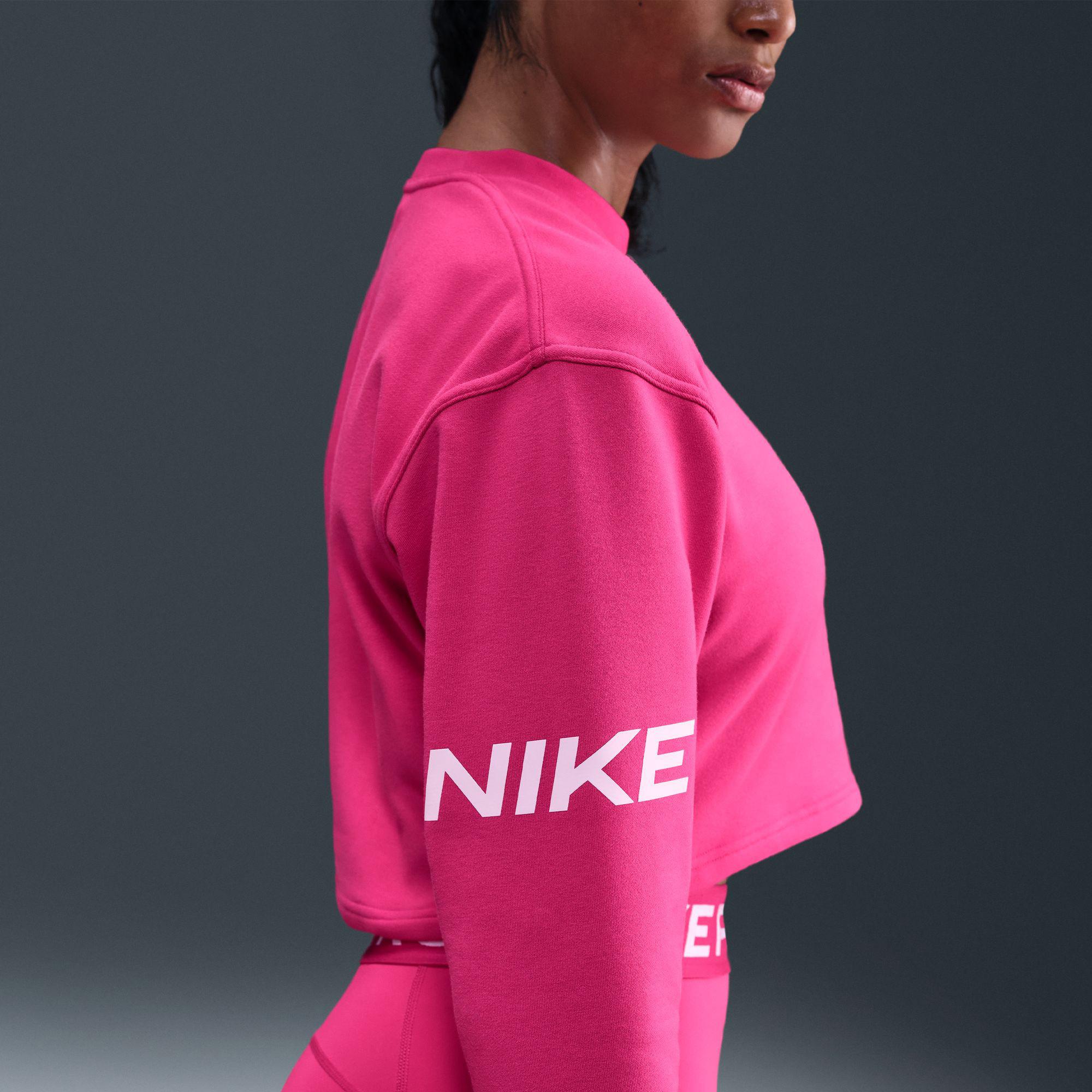 NIKE W NP DF FLC CREW TT GRX Sweatjacke 