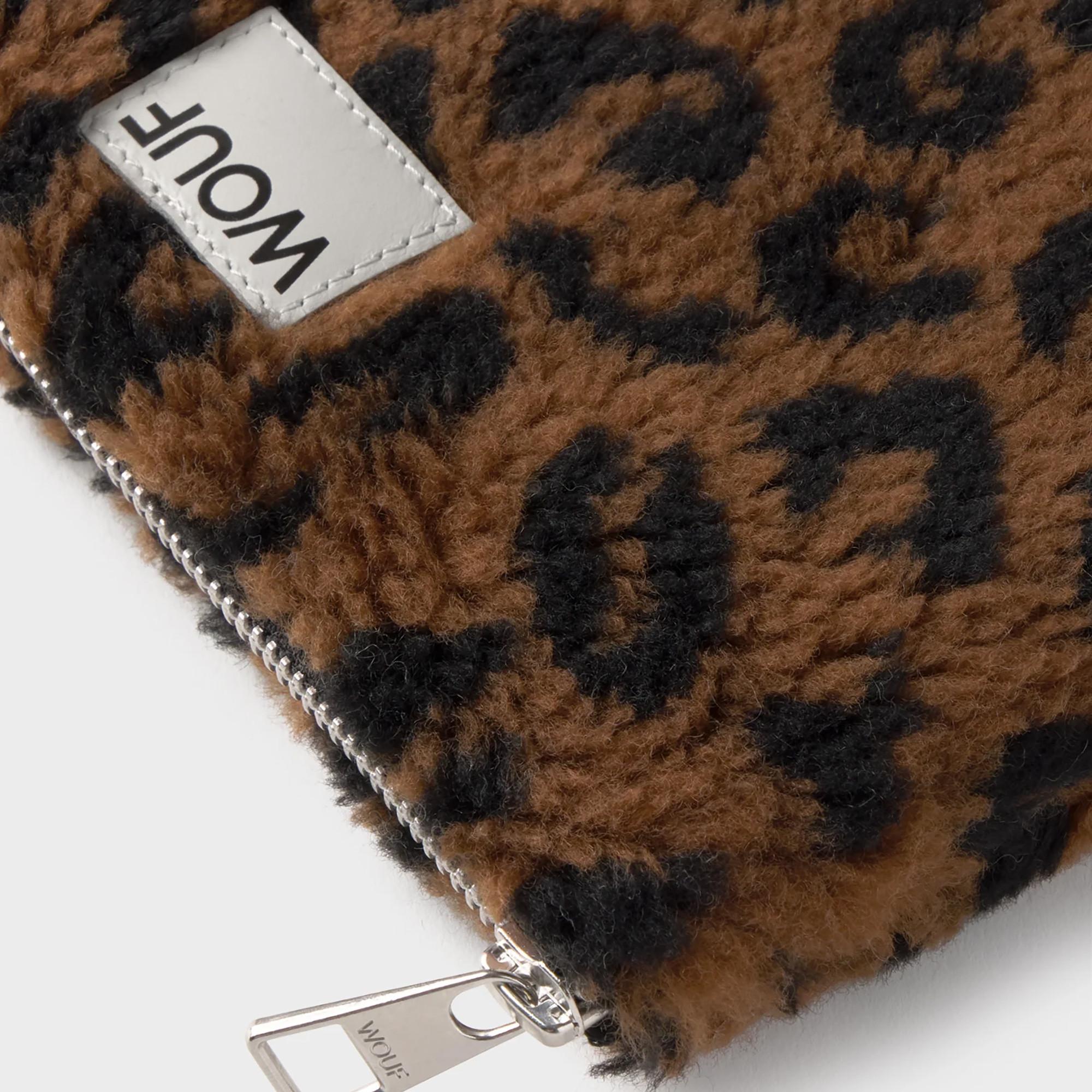 Wouf Simona Leopard Print Nécessaire  